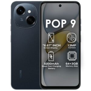 Tecno Pop 9 6.67" 4GB RAM / 128GB ROM Android 14 - Black