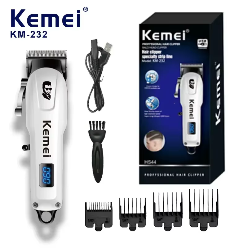 Kemei KM-232 Professional Hair Clipper Portable Mini Electric clippers USB Charging Cordless Hair Trimmer Men's Haircut Machine