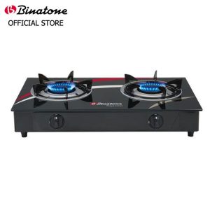 Binatone Table Top Glass Finish Gas Cooker (GGC-0002) + 2 Years Warranty