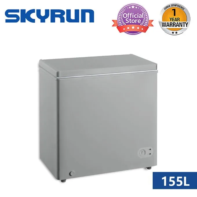 Skyrun 155 Litres Chest Freezer (BD-155HNW) - Grey