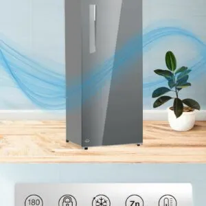 Skyrun 180 Litres Upright Freezer Silver - BDL-180HC