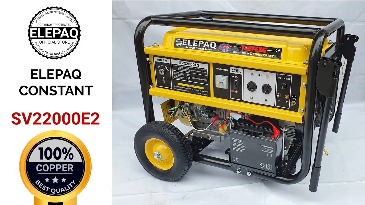 Elepaq 12KVA ELEPAQ With Key SV22000E2 100% Copper Coil