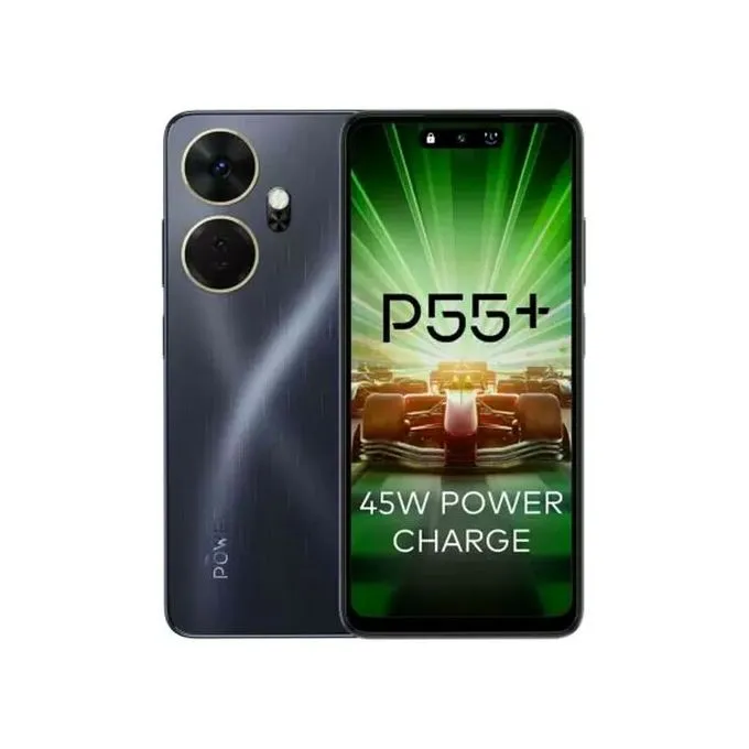 itel P55+ 6.6&Prime; HD 8GB RAM/128GB ROM Android 13 - Black