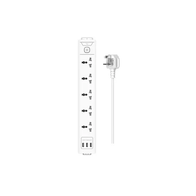 itel ISU-1621W 6 Sockets 3m Cord Power Strip Extension Box