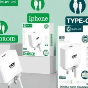SHPLUS 120W SHPLUS SUPER FAST DOUBLE CHARGE ADPTER + CABLE