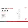 itel 4 Sockets Extension Box With 3 USB Ports - ISU-6421WU
