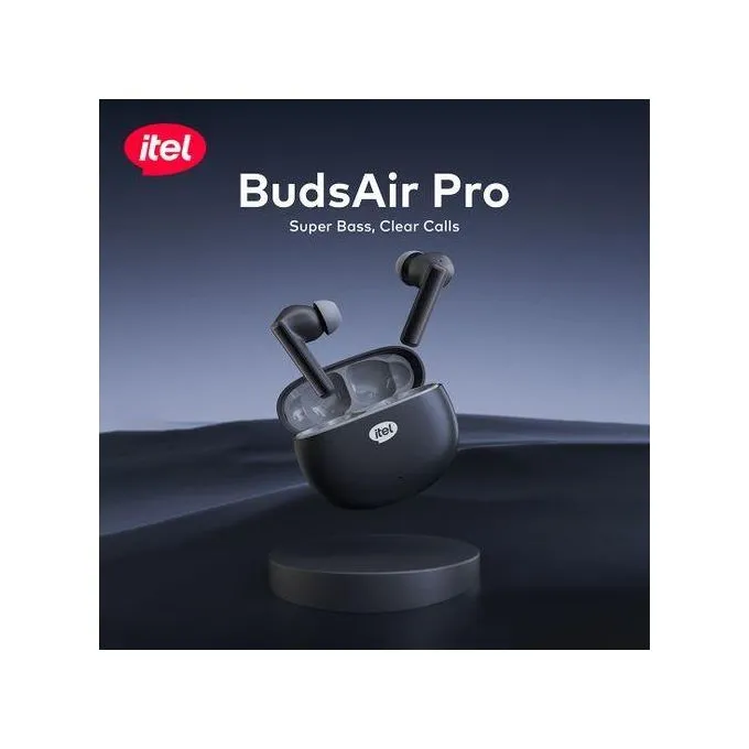 itel BudsAir Pro Earbuds TWS Bluetooth5.4 ENC - Black