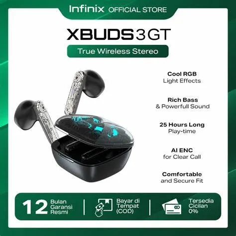 Infinix XBuds 3 GT XE30 TWS Earbuds - Black