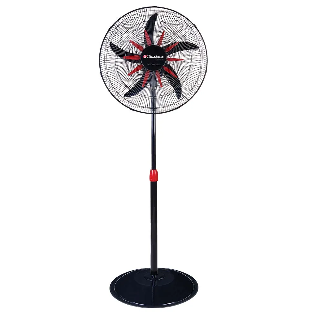 Binatone 20 Inches Typhoon Series Stand Fan (TS-2020 MK 2) - Black And Red + 2 Years Warranty